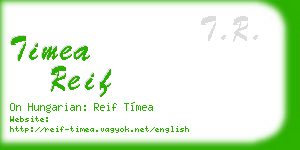 timea reif business card